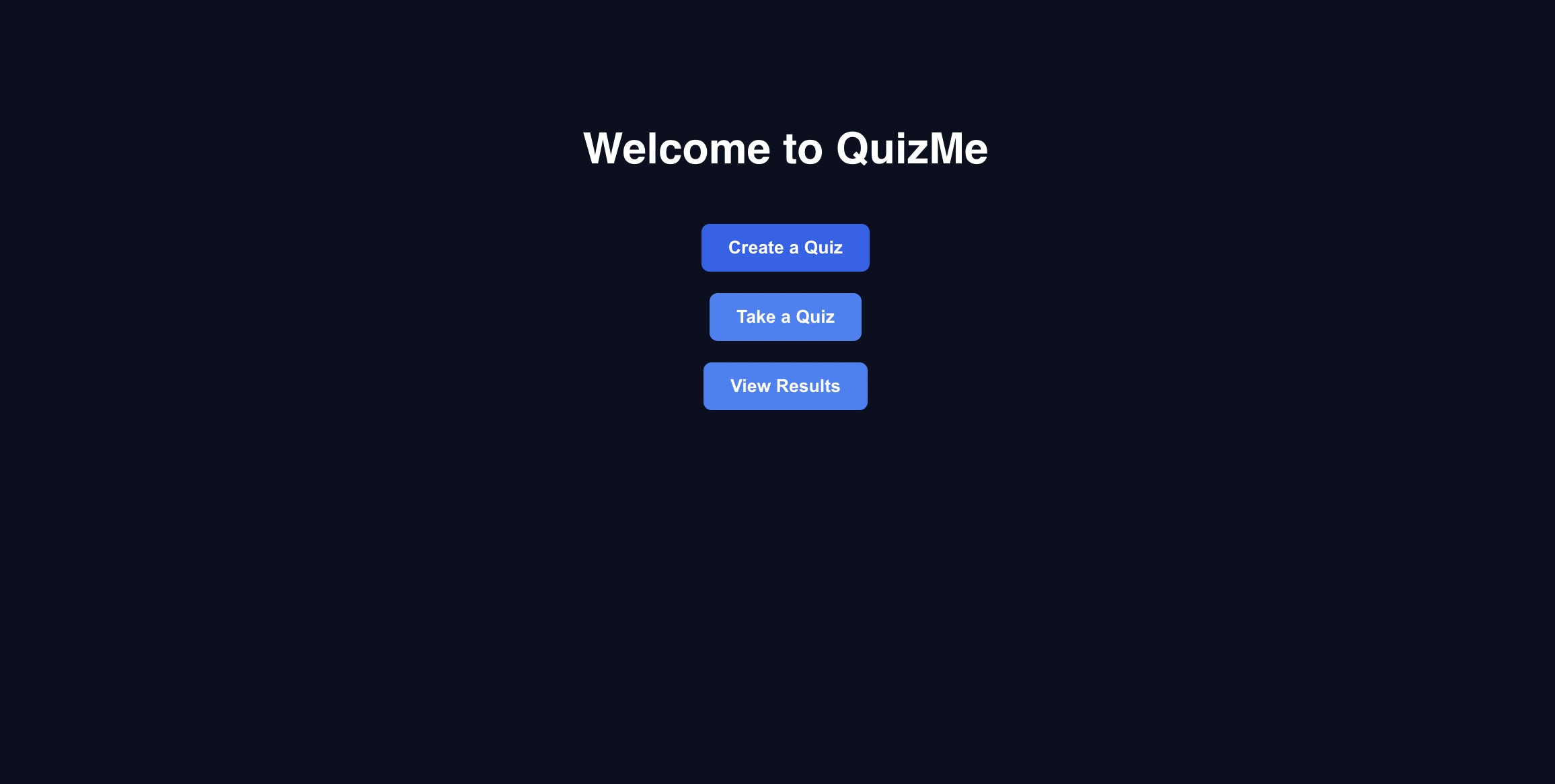 QuizMe Home